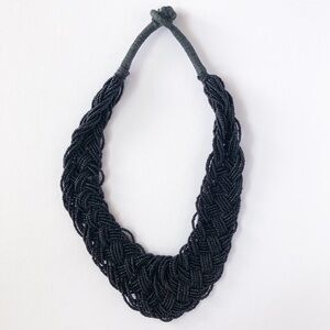 𝅺Jacob Braided and Beaded Necklace
